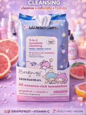The Creme Shop Grapefruit Cleansing Towelette Wipes